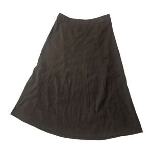 Christopher&Banks 90s Y2K Brown Maxi Skirt Sz 4 Western Boho Fairygrunge Whimsy